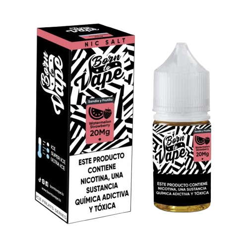 Líquido BTV Born to Vape Salt Nic Watermelon Strawberry 30 ml