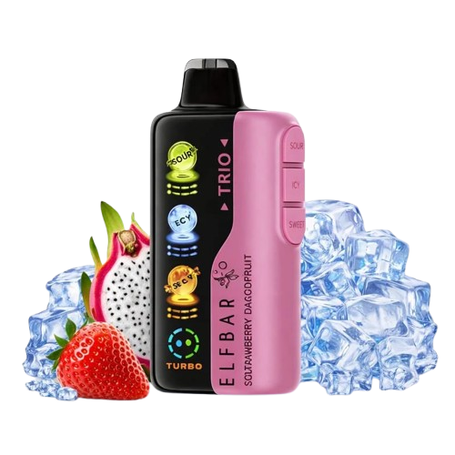 Elfbar Trio Sour Strawberry Dragon Fruit v400
